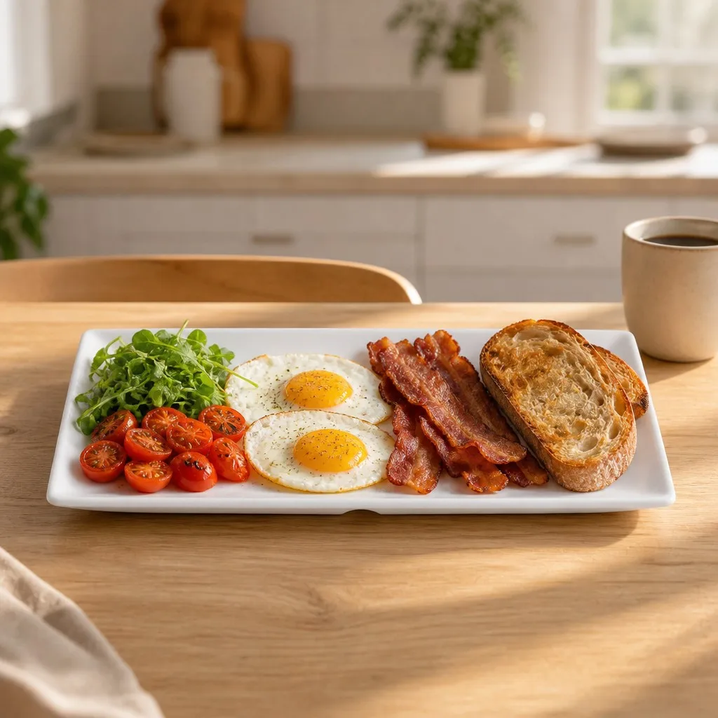 Breakfast platter scene