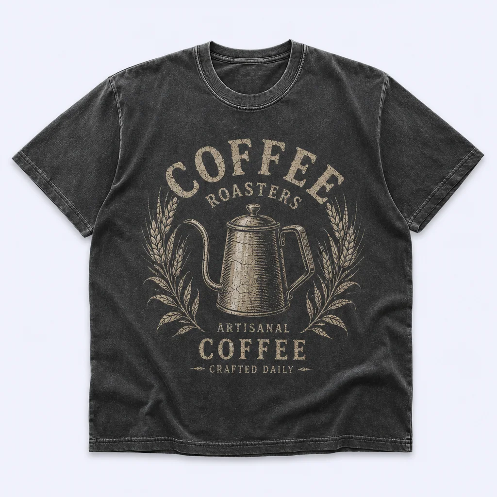 Washed Forest Green Mountain Trail T-Shirt