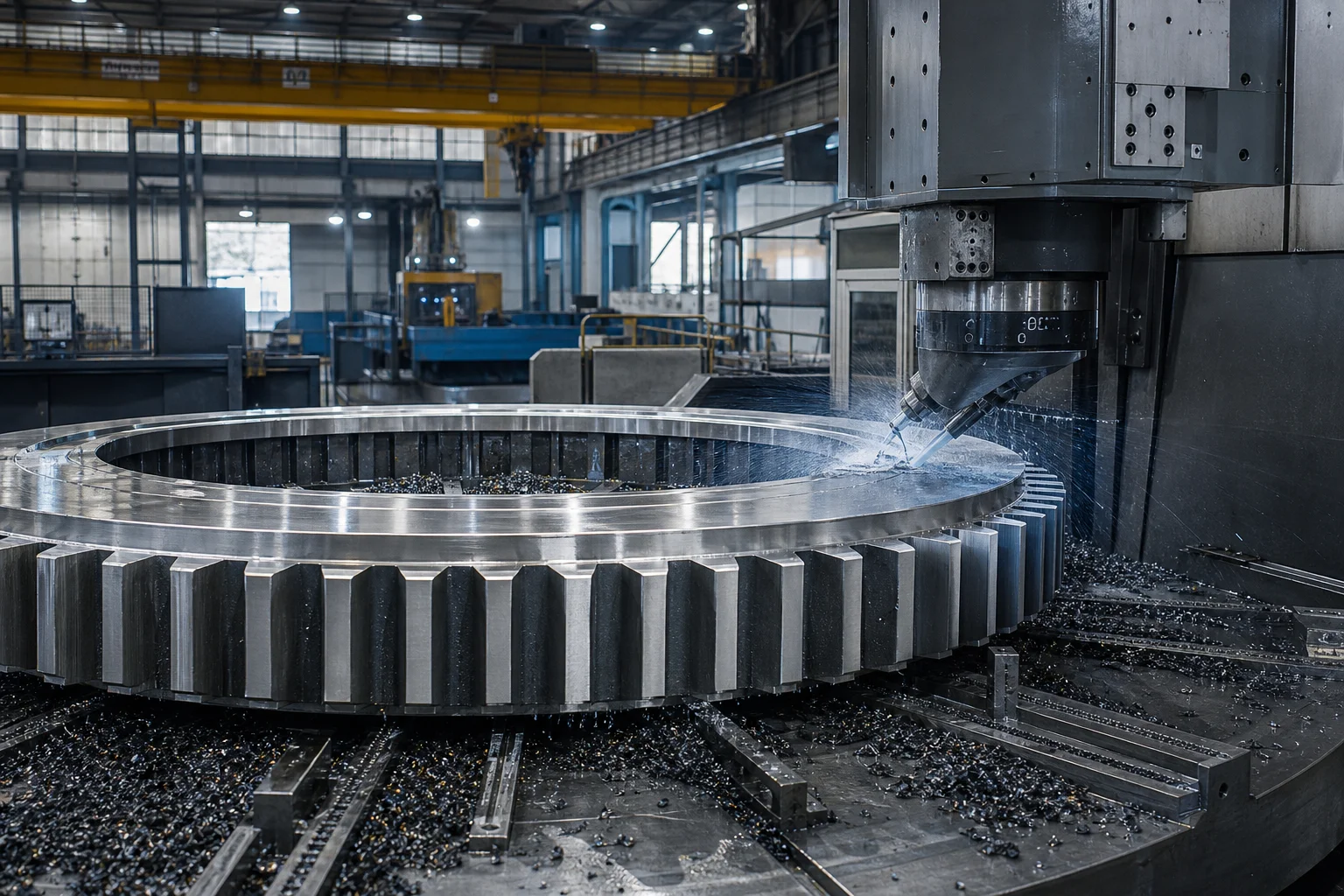 Radially Split Vertical In Line Heavy Industrial Gear Blank & Trunnion Castings: Alloy Steel Metallurgy ...