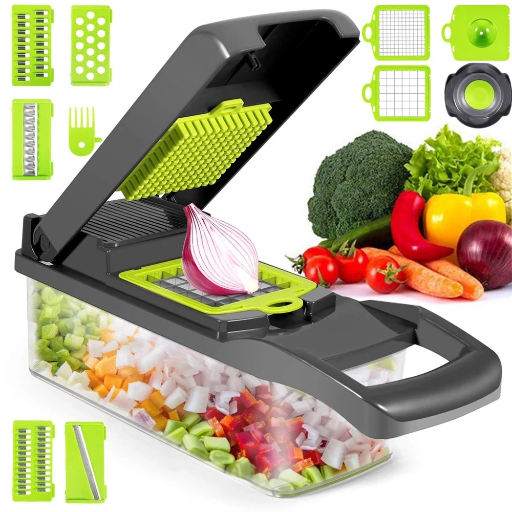 

12 in 1 Multifunctionalvegetable food cutter vegetable shredders vegetable slicer kitchen accessories vegetable chopper