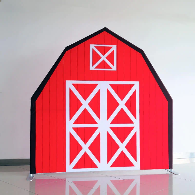 Aluminum Alloy Tube Farm Barn Arch Backdrop Stand Frame Barn Arch Backdrop Cover