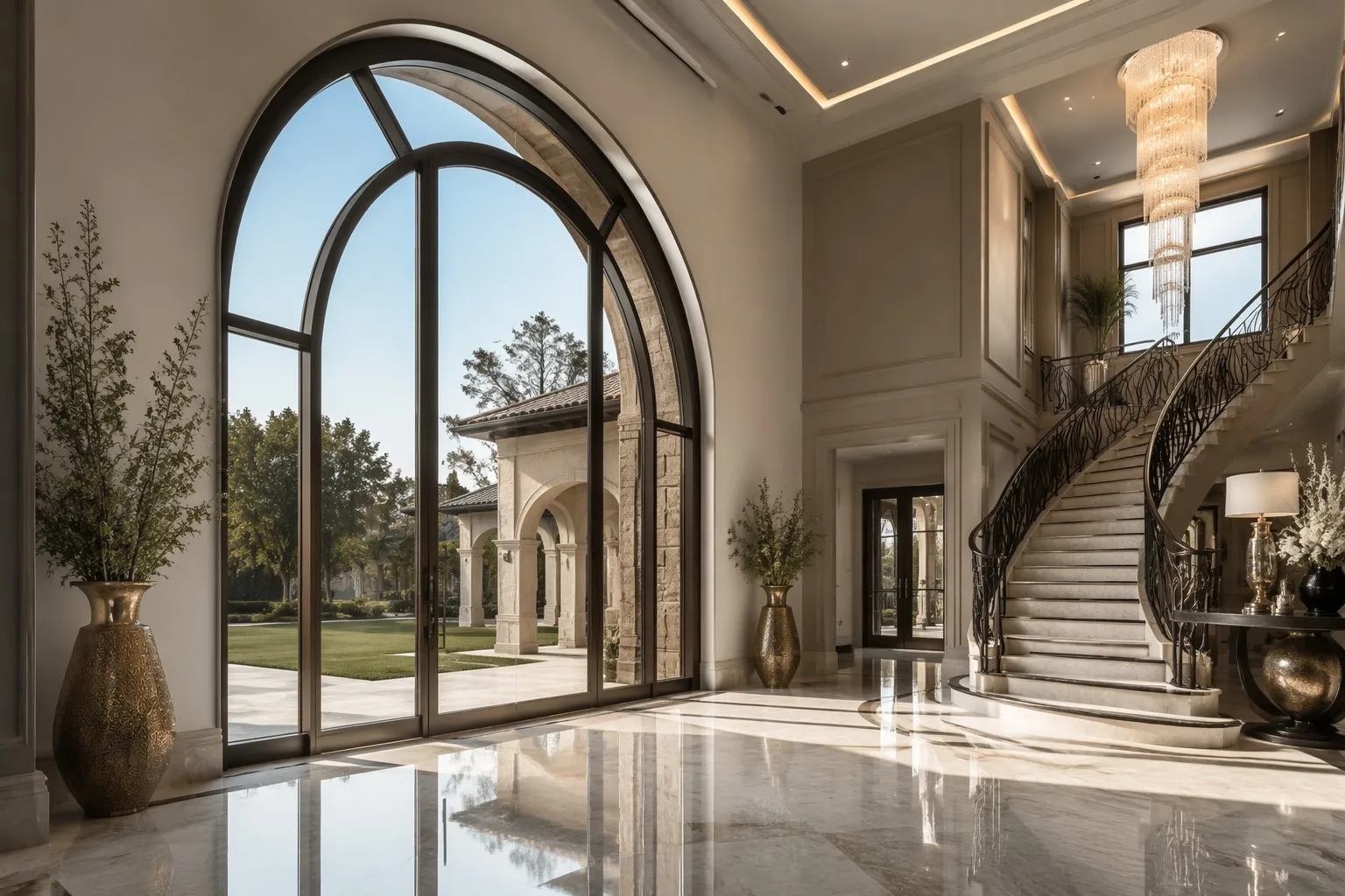 Aluminum Specialty Windows Manufacturer China Custom Shape Low-E Richocean