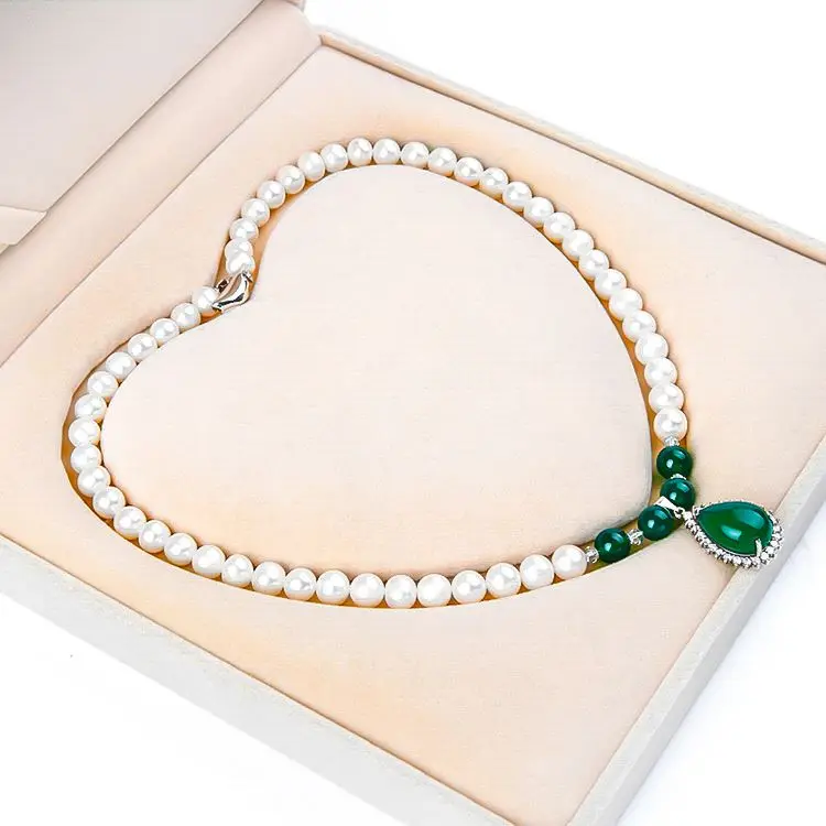 

ZZXL-N0007-01 Women Handmade White Freshwater Natural Pearl Necklace