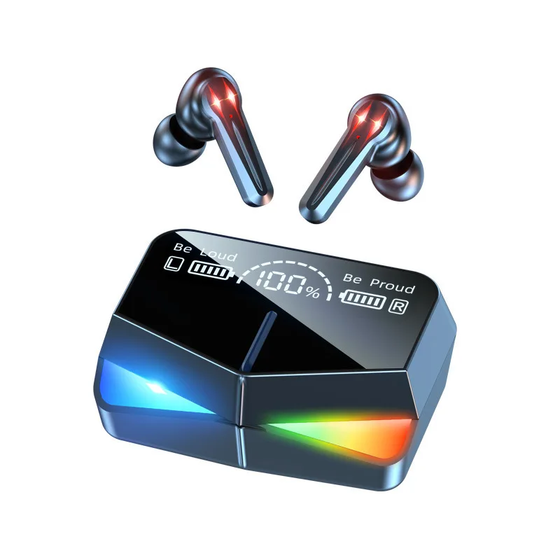 Hifi Stereo M28 mirror tws bluetooth earphone wireless 2023 for tablet and laptop for outdoor travel