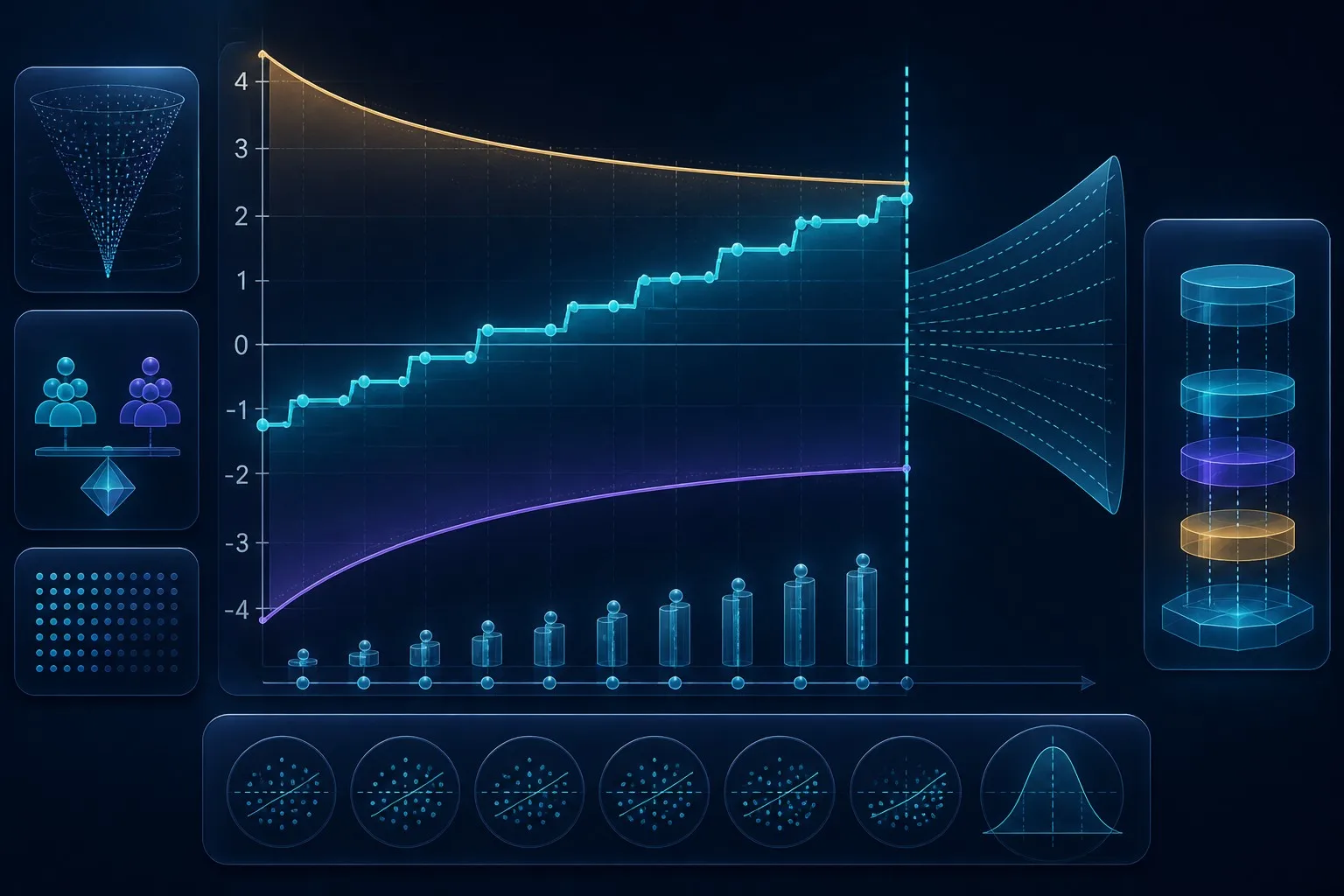 Glassmorphic visualization of trial sequential monitoring boundaries and cumulative Z-curve in meta-analysis