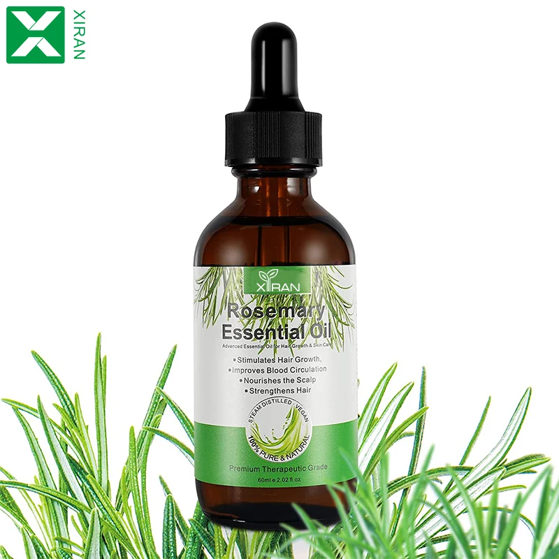 

60ml Organic Formula Fast Strengthening Rosemary Essential Oil Hair Growth Treatment Oil for All Hair Types