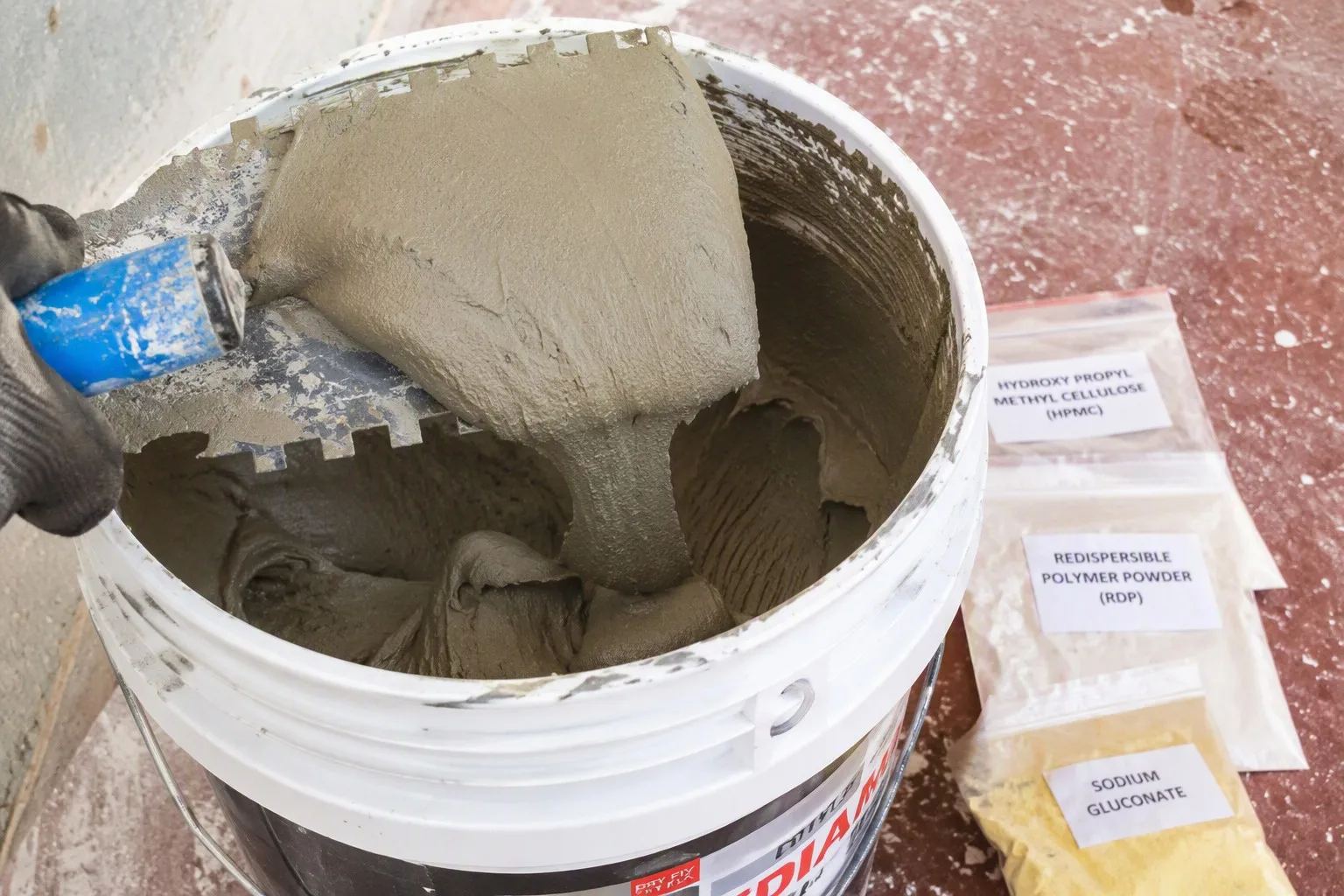 HPMC functions in tile adhesive mortar