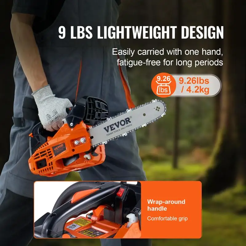 9 lbs lightweight single hand carry design