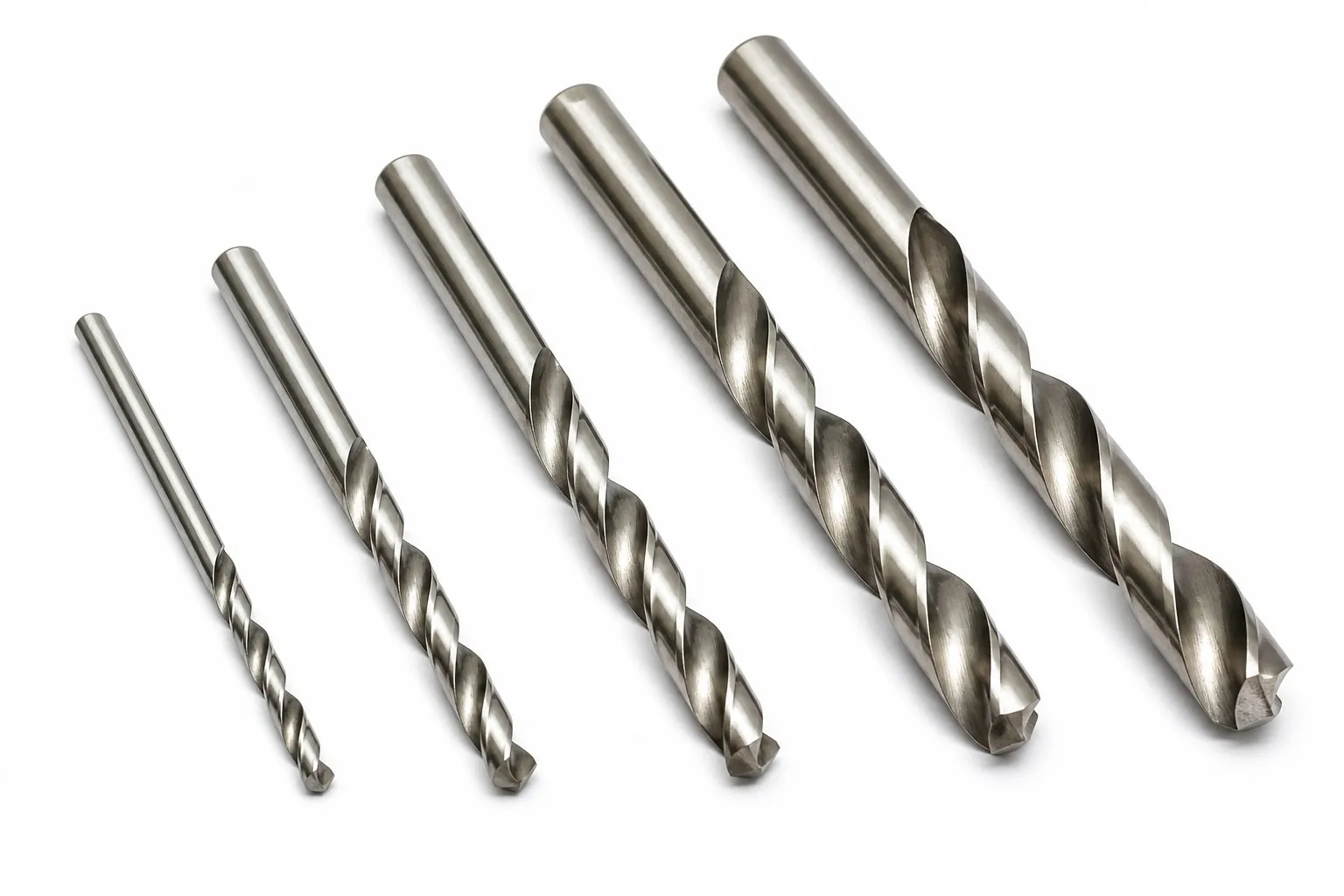 Graduated family of Amsuo M2 jobber drills