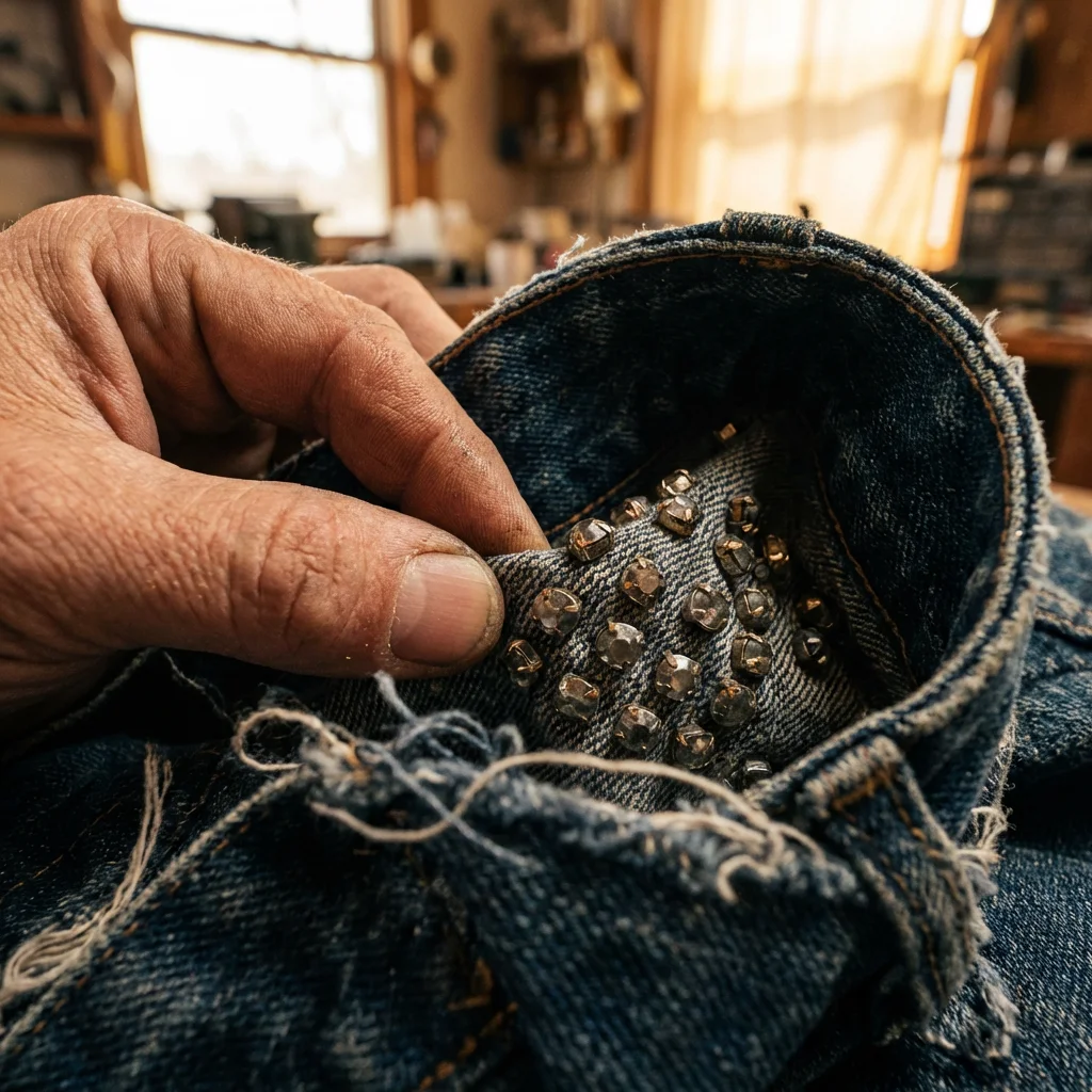 Turning rhinestone garment inside out for washing