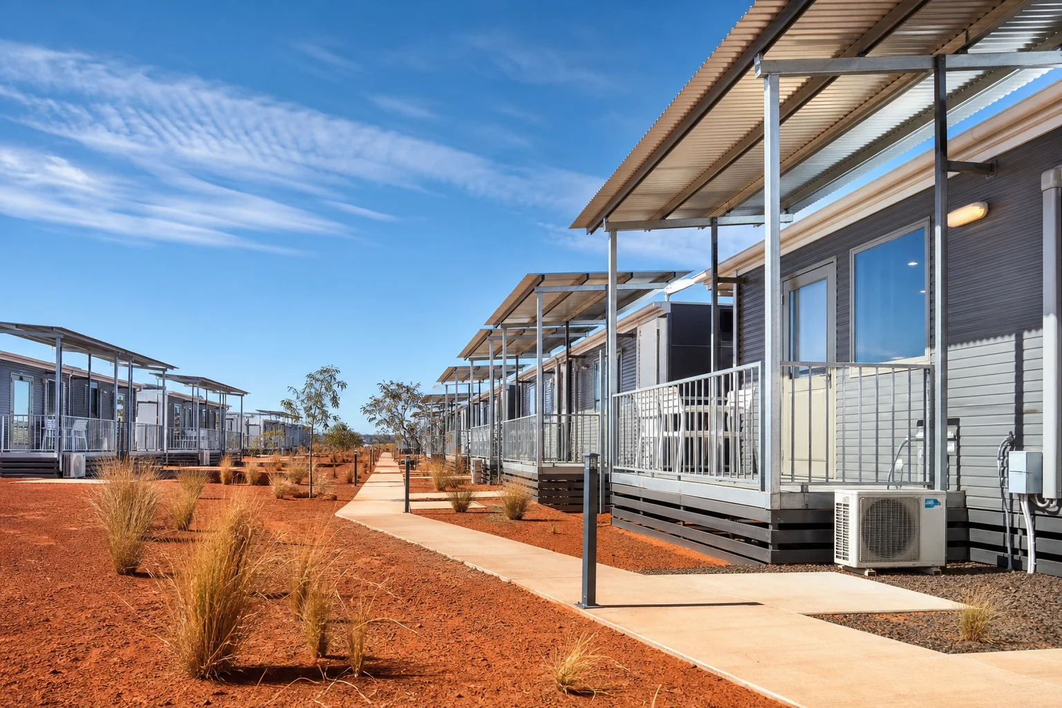 Australian FIFO Mining Camp Container Housing Village in Pilbara Western Australia