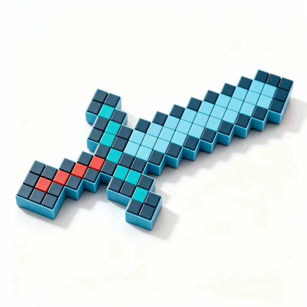Pixel Pop-It Sword Fidget Toy