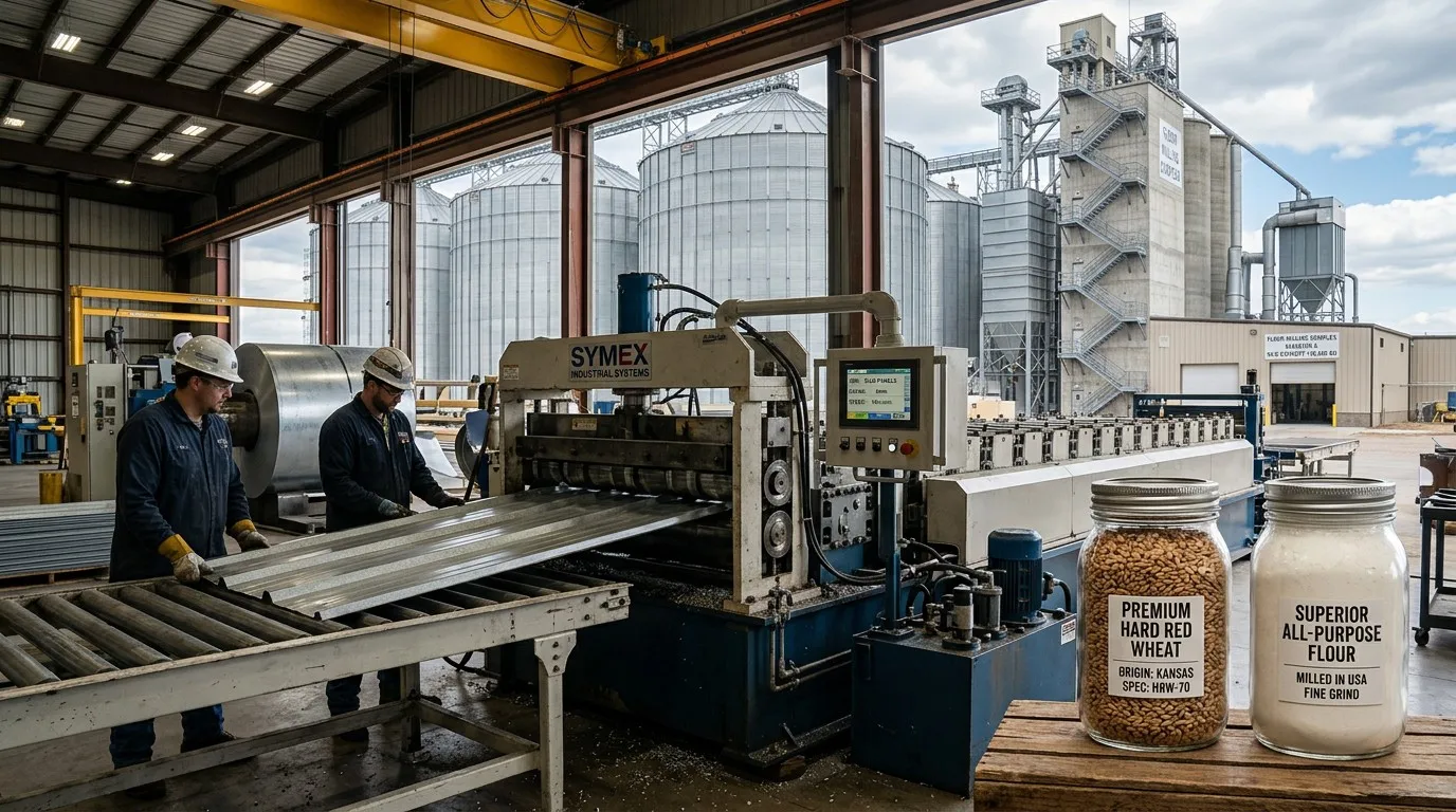 Specialized Wheat Storage Silos for Industrial Flour Mills