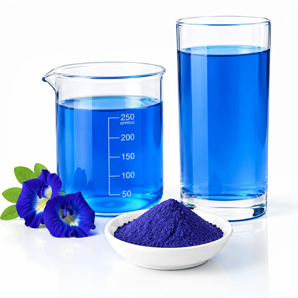 AMULYN 100% Butterfly Pea Flower Juice Powder water soluble