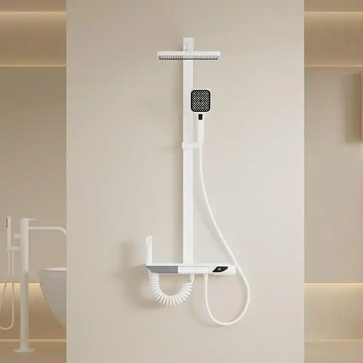 square-tube-brass-shower-set-front