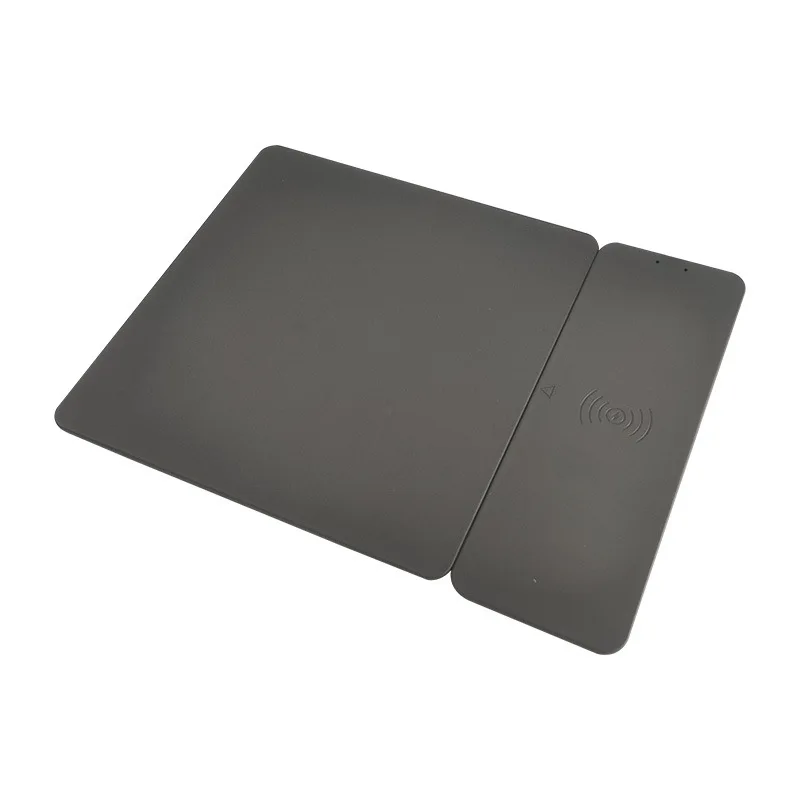 

Spot Hot Selling Magnetic Sticker Wireless Charger Mouse Pad PU Leather 15W Fast Charge 2-in-1 Office Mouse Pad with Magnetic