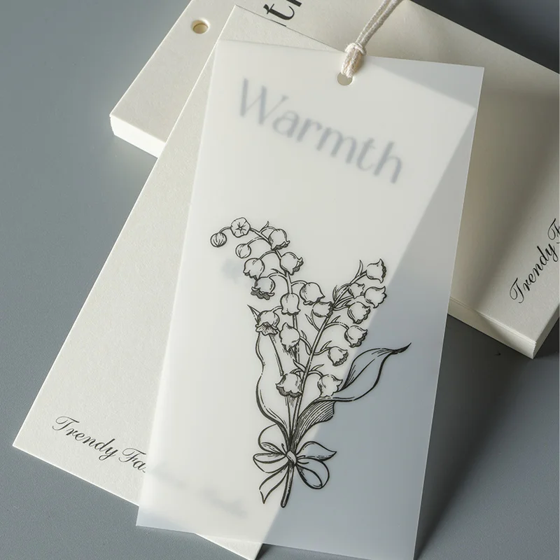 2024 Luxury Custom Logo Green Recyclable Paper Hang Tags Business Printed T-Shirts Jackets Bags Shoes Custom Hang Tag