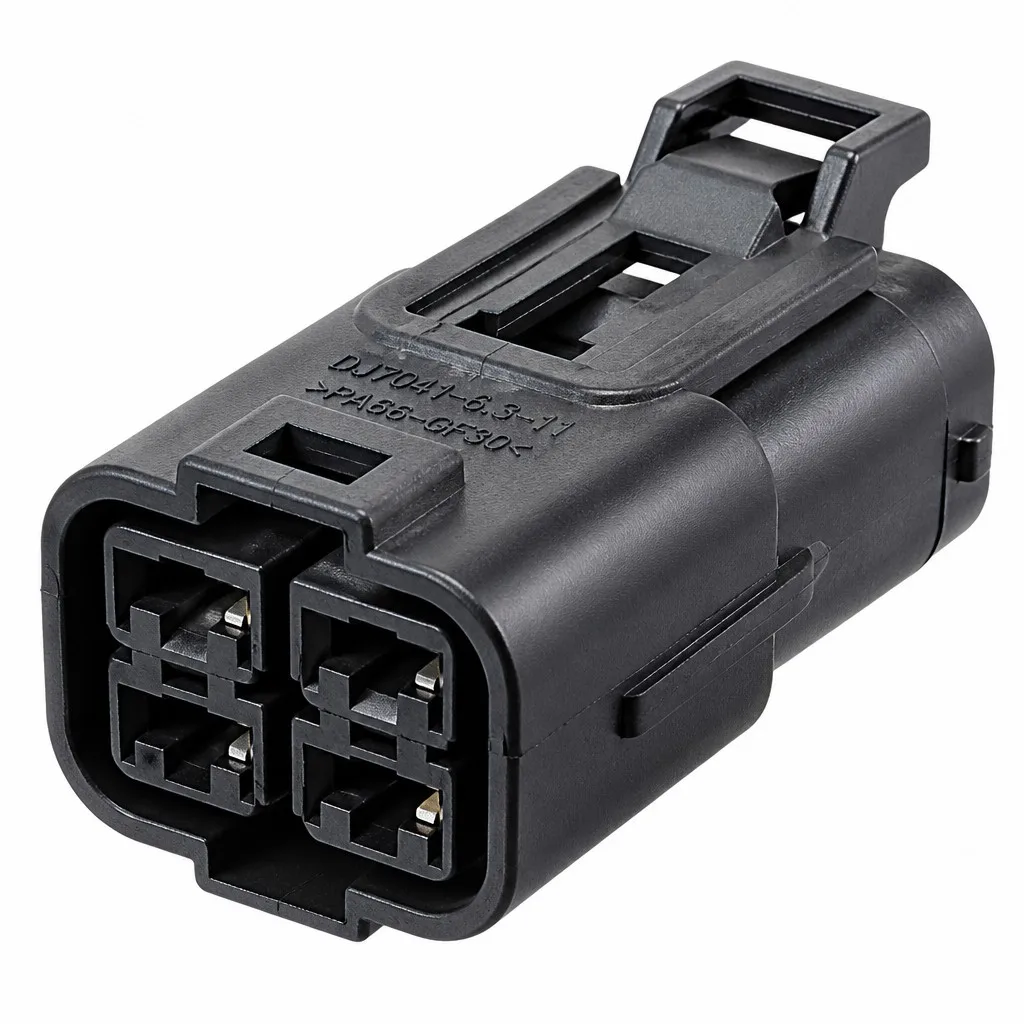 DJ7041-6.3-11 4-Pin Heavy-Duty Waterproof Automotive Power Connector