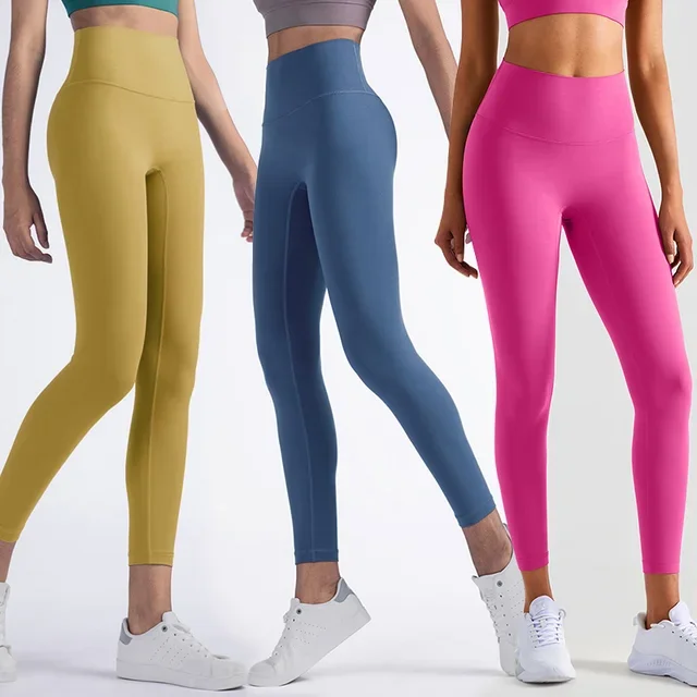 

Lulu Align Soft Private Label Yoga Leggings High Waist Seamless Leggings Hidden Back Pocket Tights Womens Leggings