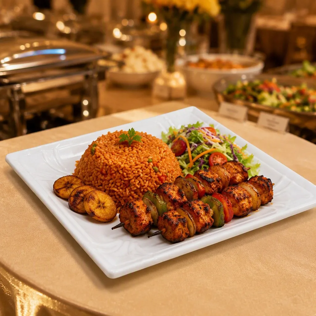 Banquet buffet scene