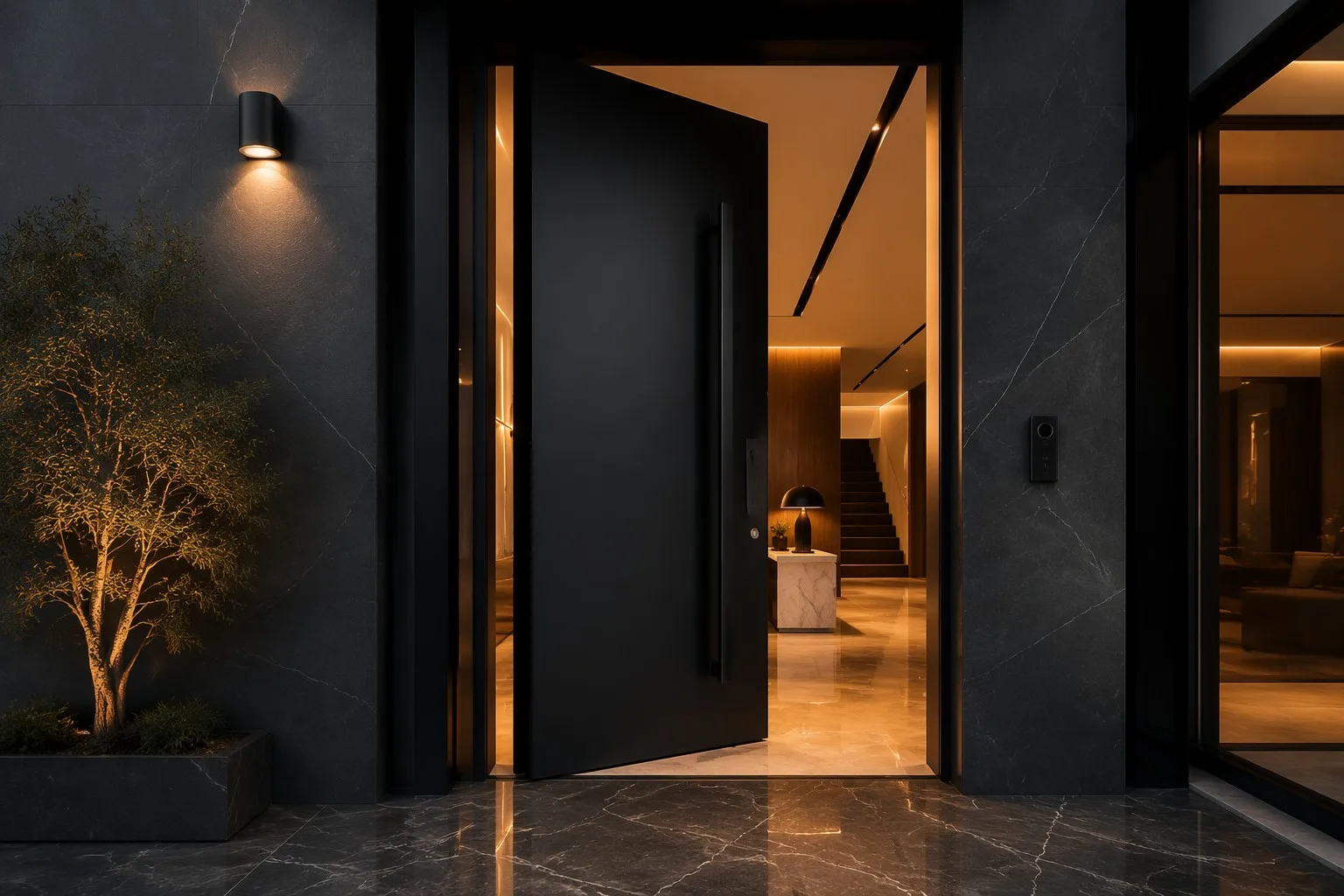 Aluminum Exterior Doors Manufacturer China Factory Price Heavy-Duty Pivot