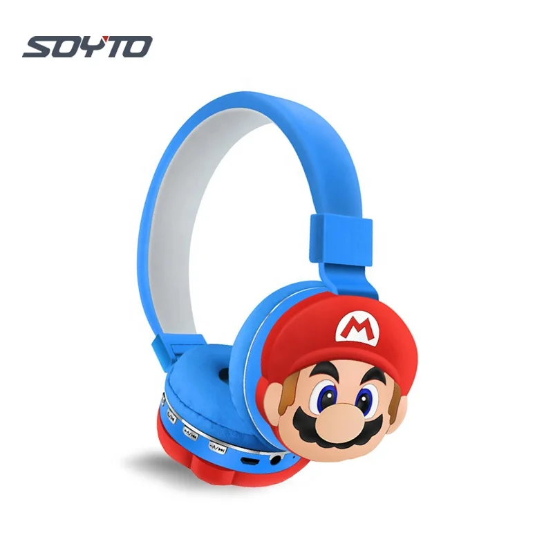 

Shuoyin 2023 Mario bros AH806Q bross wireless headset bro kids headphone cute cartoon earphones BT earphone headphones for Kids