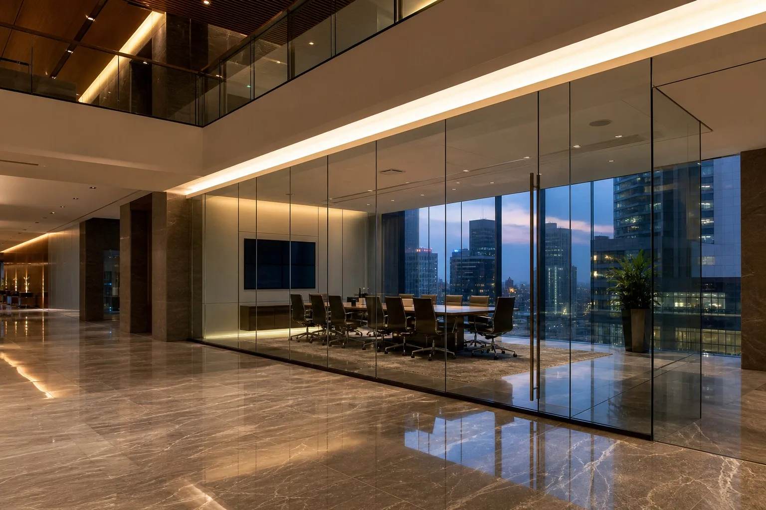 Glass Walls Manufacturer China Factory Price Frameless Partition Panels