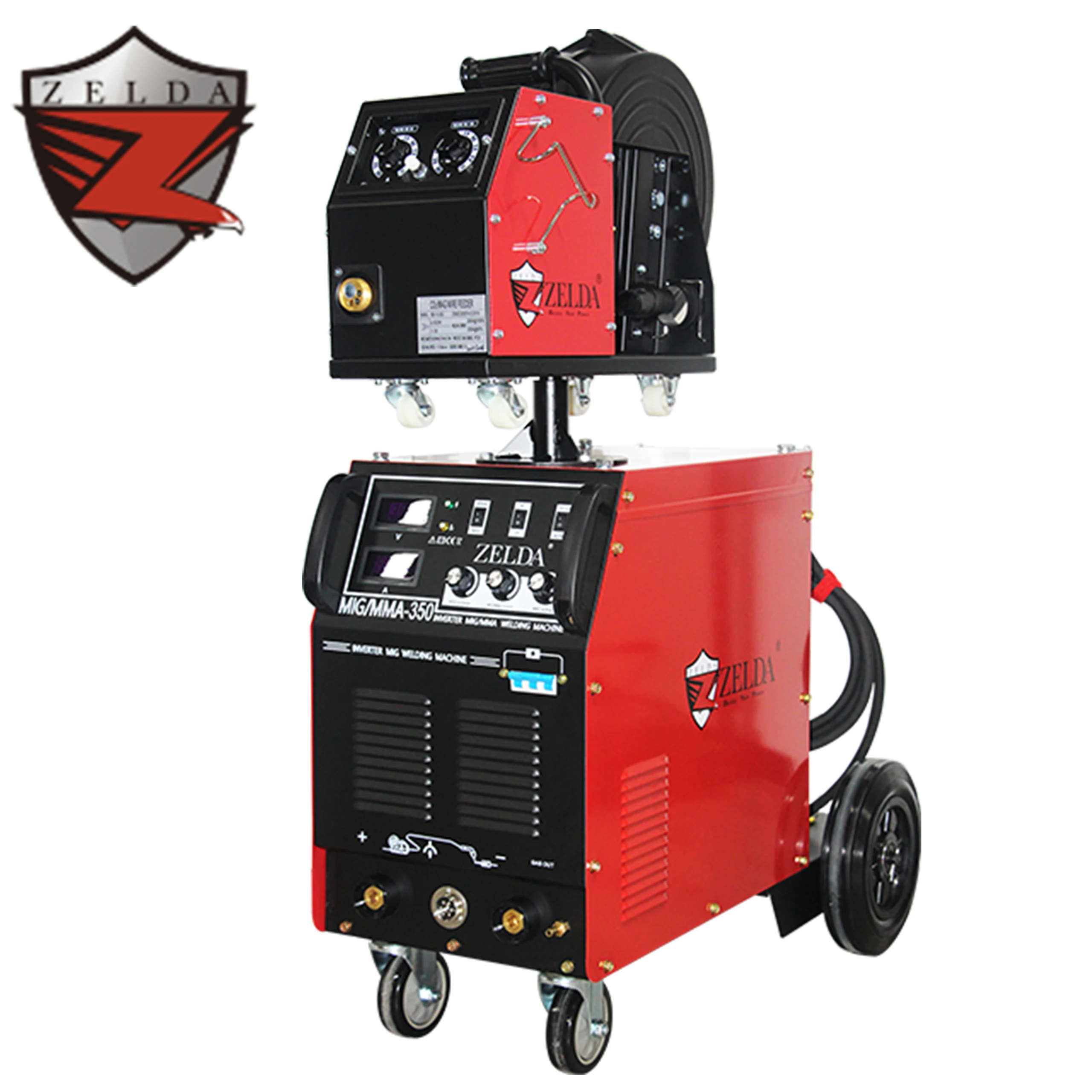 

Function MIG/MMA 350 Welders IGBT Inverter Mig Welding Machine High Performance 2 in 1 17 Kva Max. Load Power Capacity 100 %