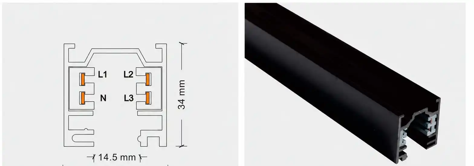 Four Wire Track H-02 &mdash; product image and specifications