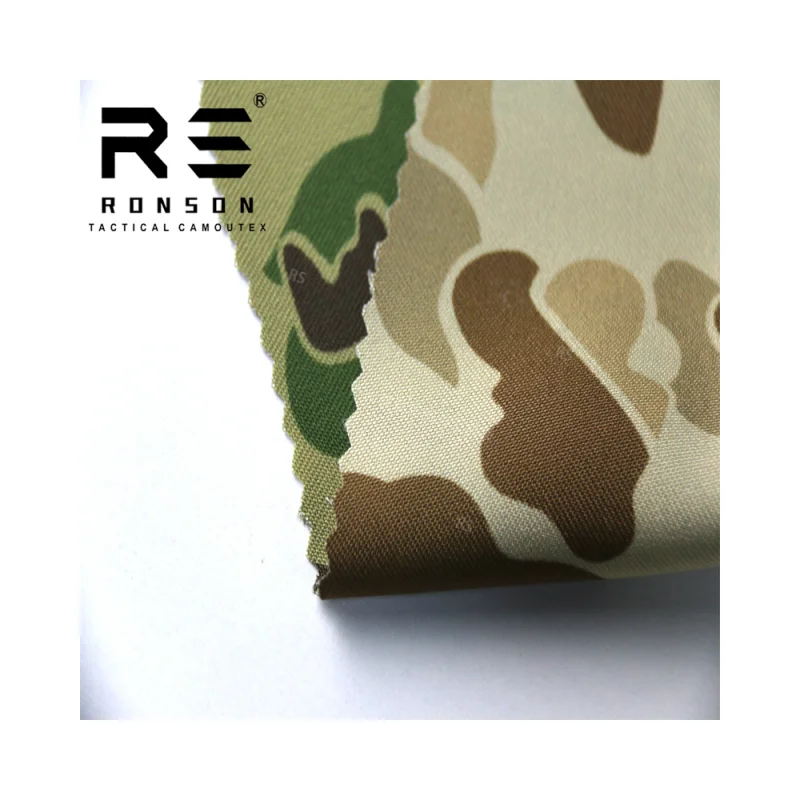 

Ronson gabardine camouflage fabric Duck camo double-sided printing for tactical disguise