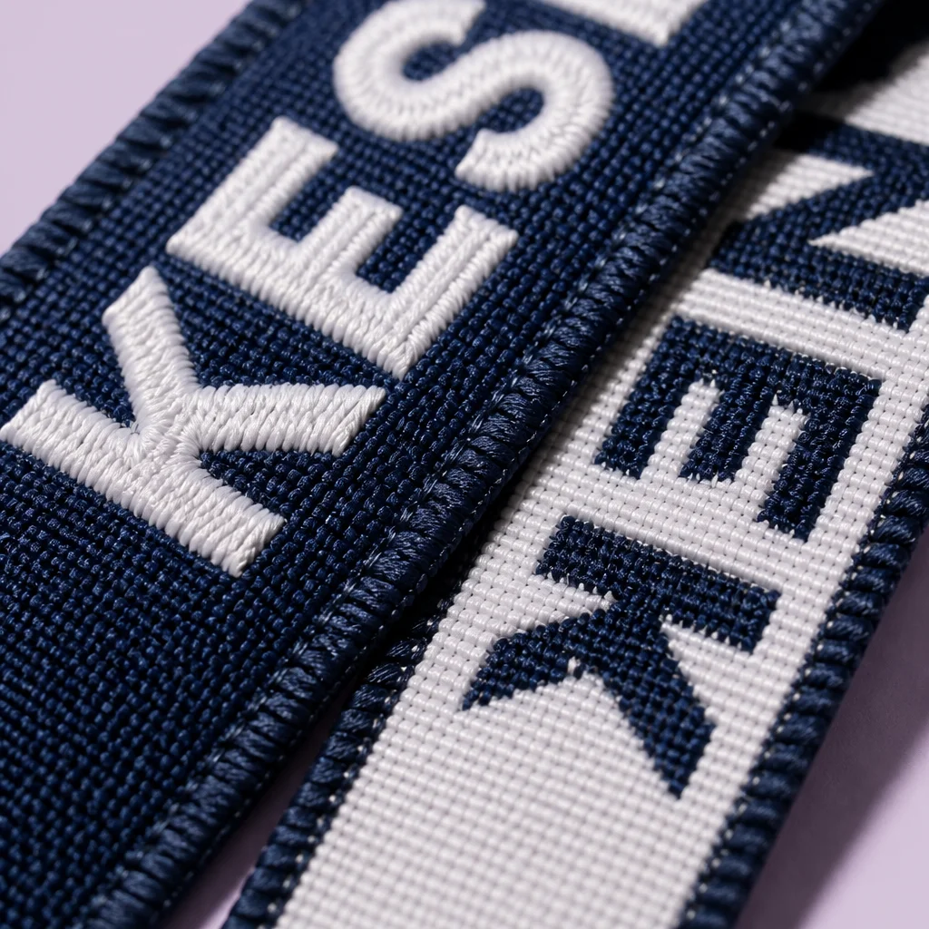 High-Definition Woven Jacquard Thread Texture & 3D Tactile Relief Macro Detail