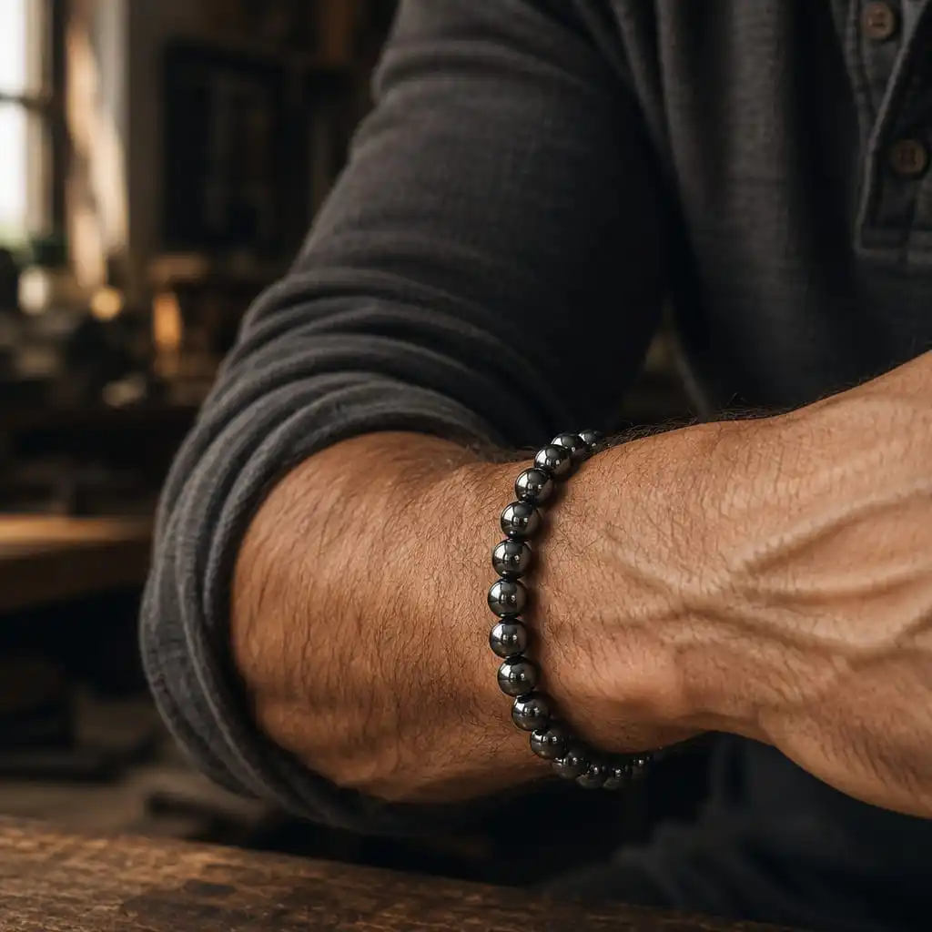 The Iron Will worn on a man’s wrist