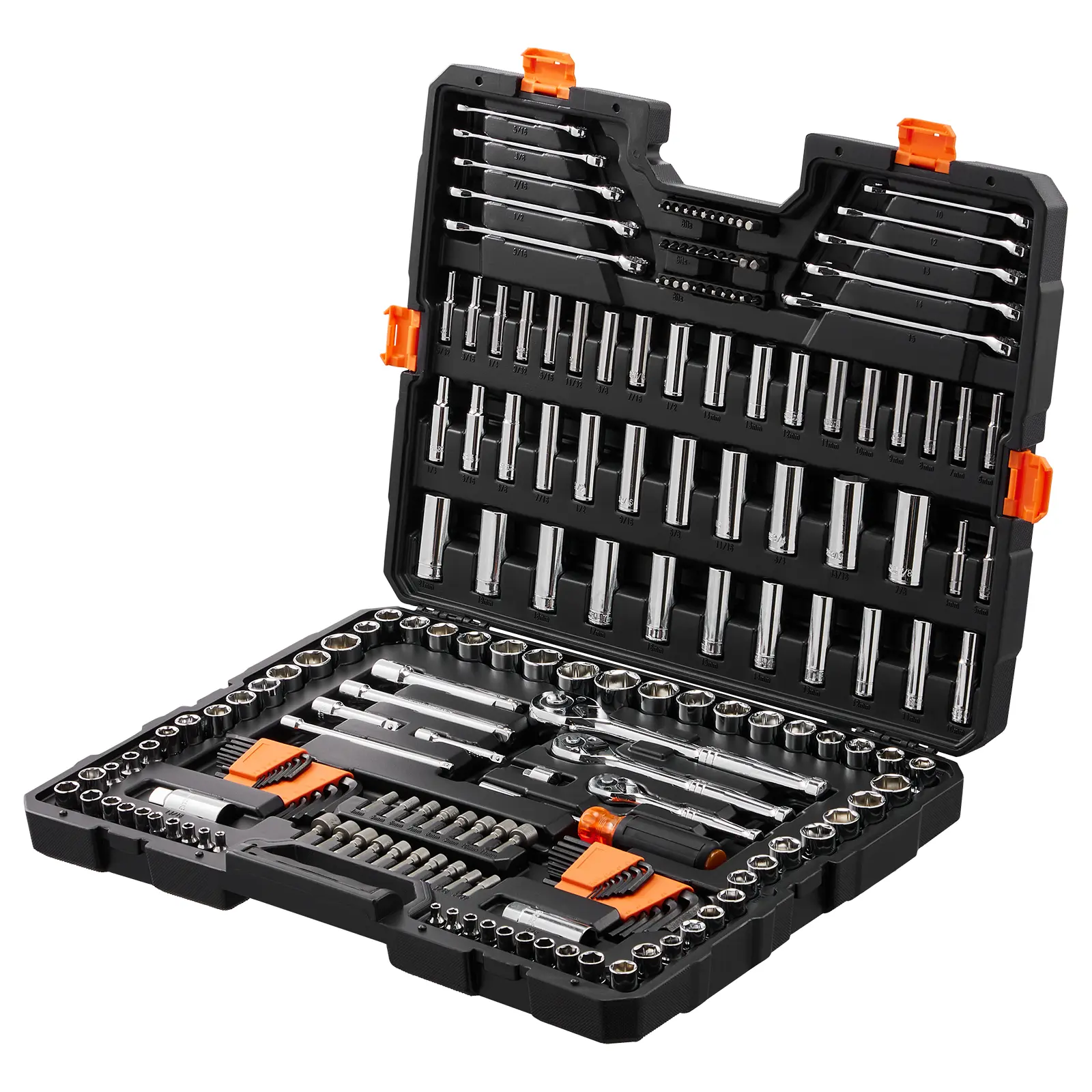 VEVOR 205-Piece Mechanical Tool Case Open