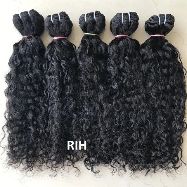 Raw Curly Indian Cambodian Cuticle Aligned Virgin One Donor Raw Curly Unprocessed Human Hair Weave Extension Double Weft Bundles