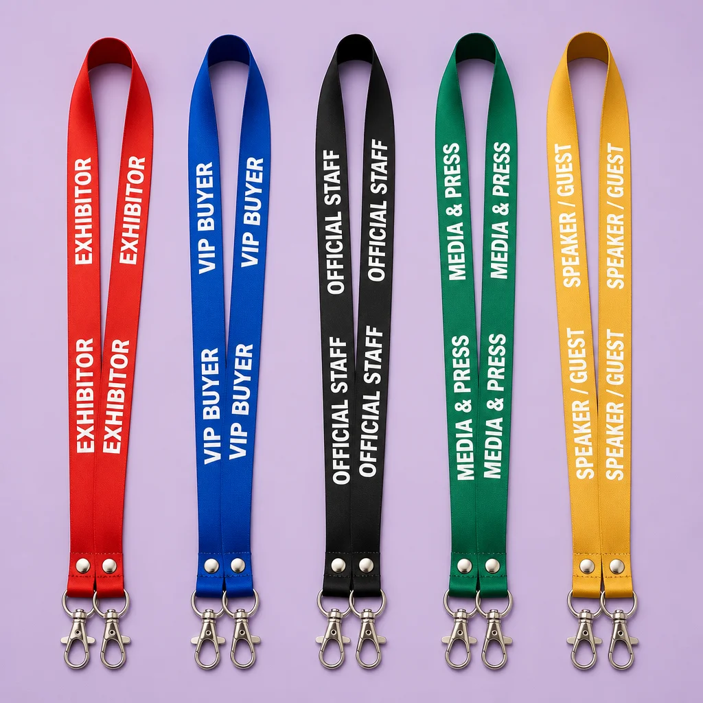 Multi-Tier Attendee Role Color Coding Matrix for Conferences & Trade Shows