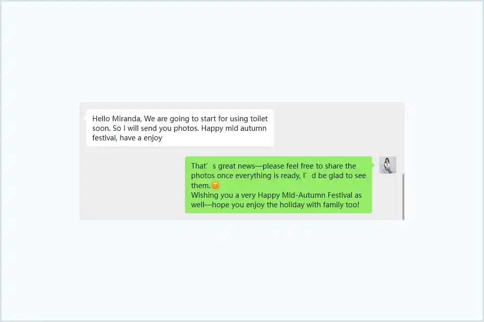 Follow-Up Site Message shared by a Zishenlong steel building customer
