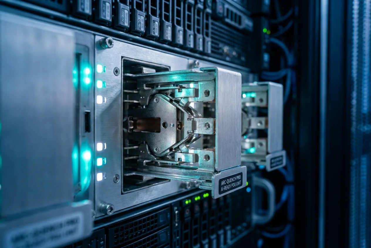 Arc Quenching in High-Density Server Rack Power Distribution
