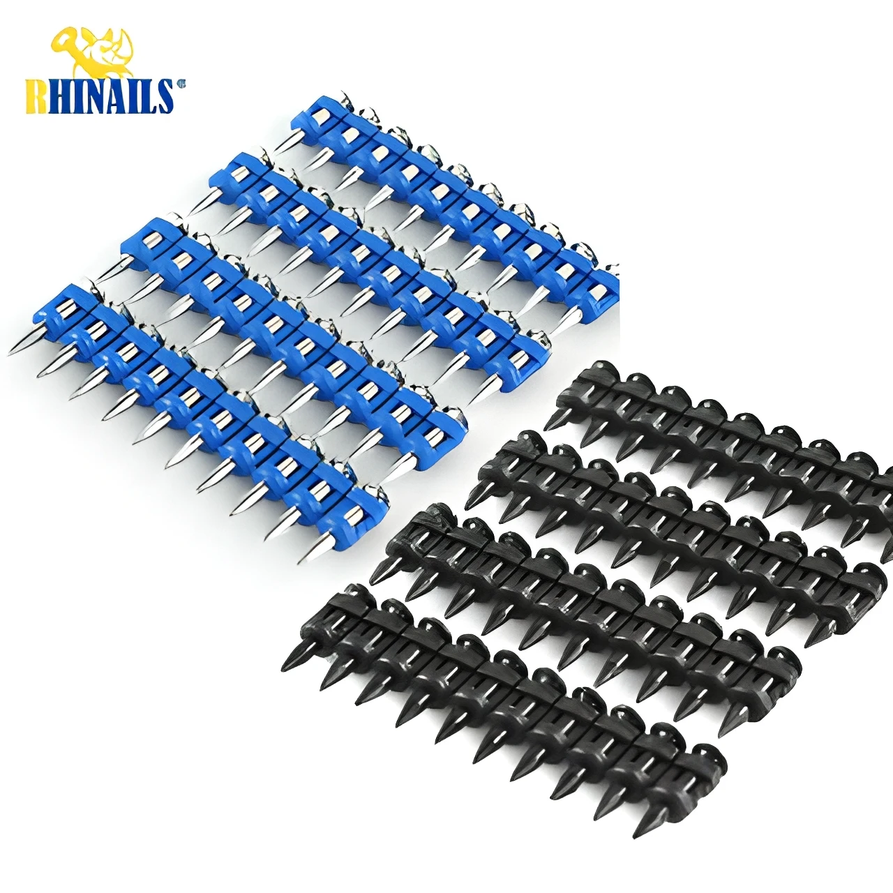 Rhinails collated strip concrete pins for high-speed gas and powder actuated fastening tools