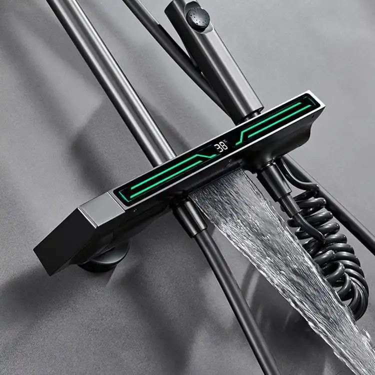 brushed-gun-grey-shower-set-neon
