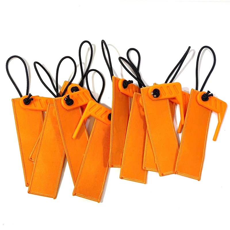 Customizable LOGO Sturdy Material Universal Compatibility Orange Chamber Safety Flag