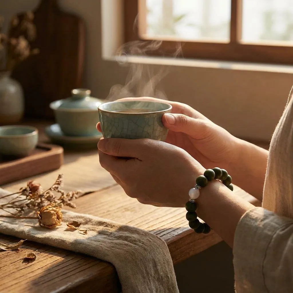 Day Reset bracelet with morning tea