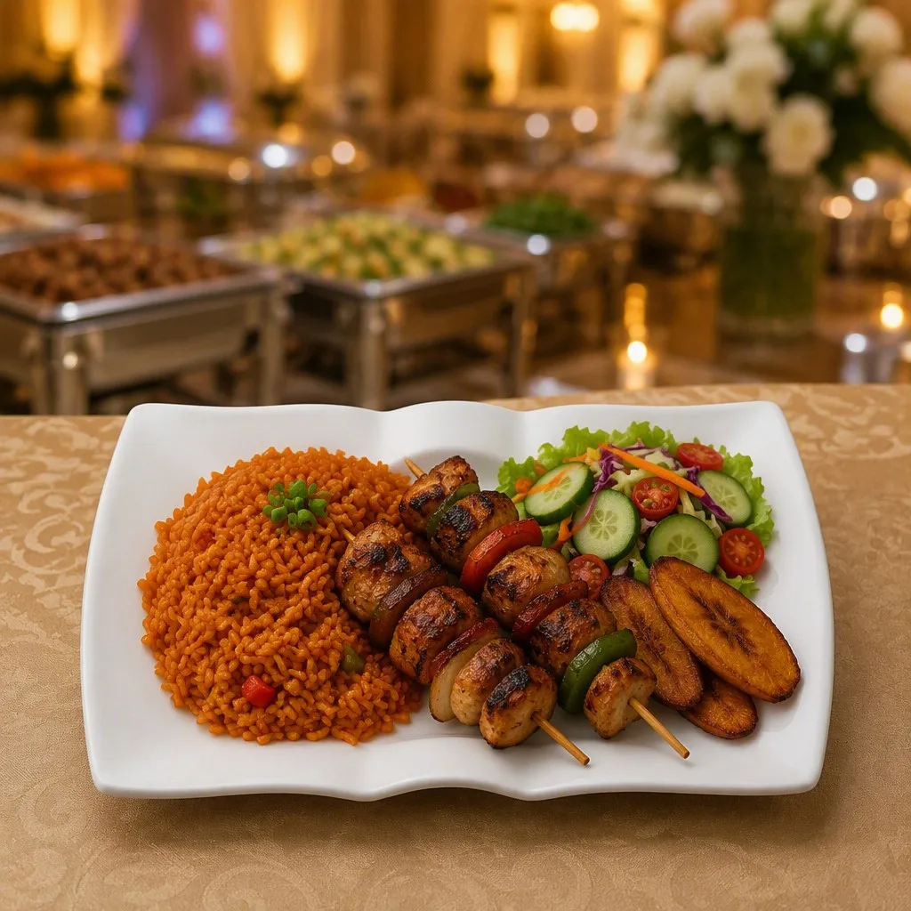Banquet buffet scene