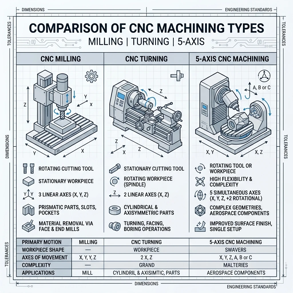 CNC加工技術對比圖