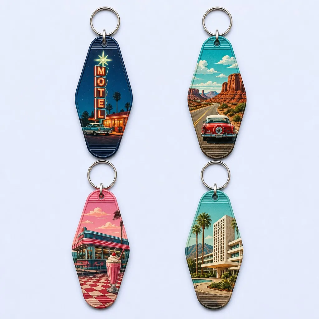 Design variants — four different UV print styles