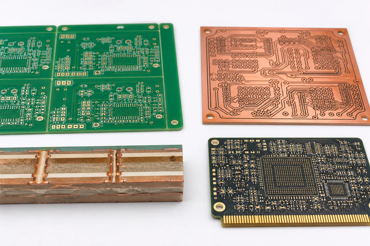 PCB materials and multilayer constructions