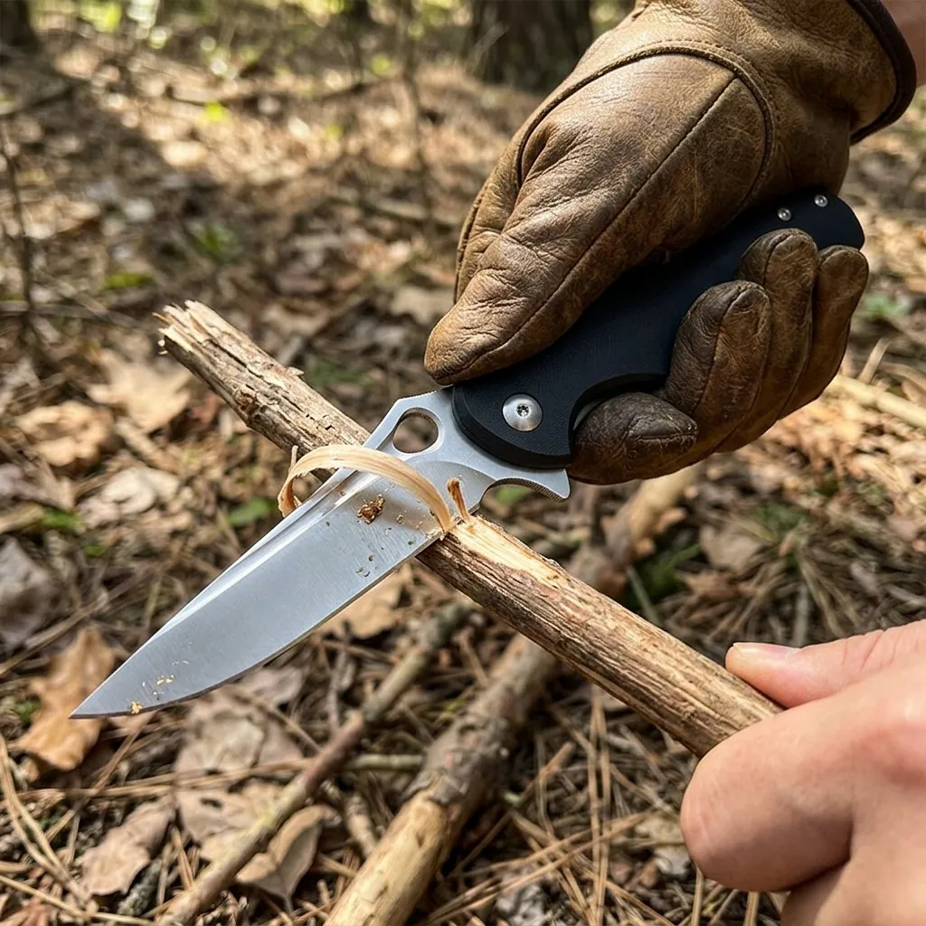 EDC Knife in Use