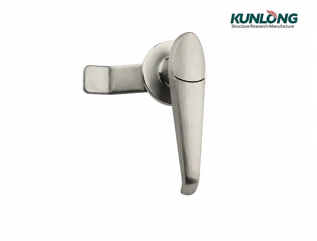 SK1-317S stainless steel compression handle lock on a white background with KUNLONG logo