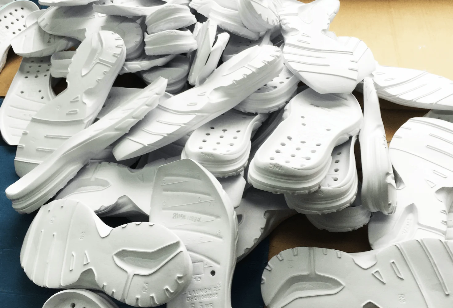 Traditional EVA Midsole Foam Texture