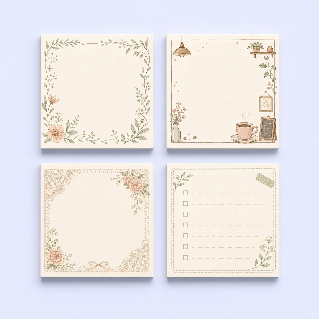 Daily Habit Tracker Checklist Border Style