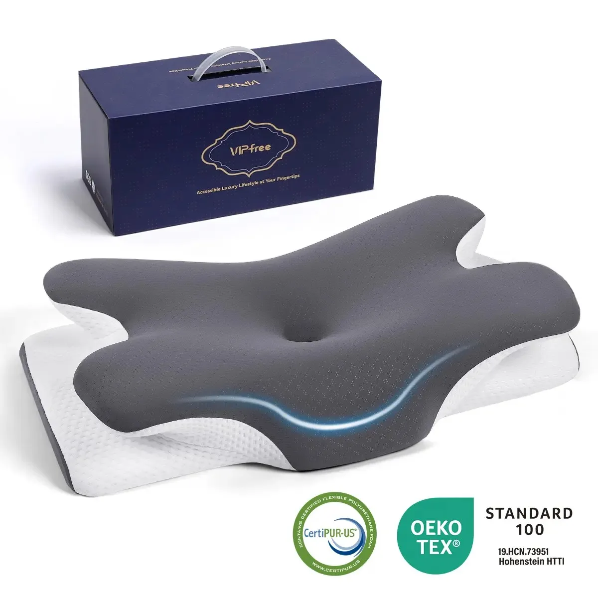 VIPfree Memory Foam Pillow Main